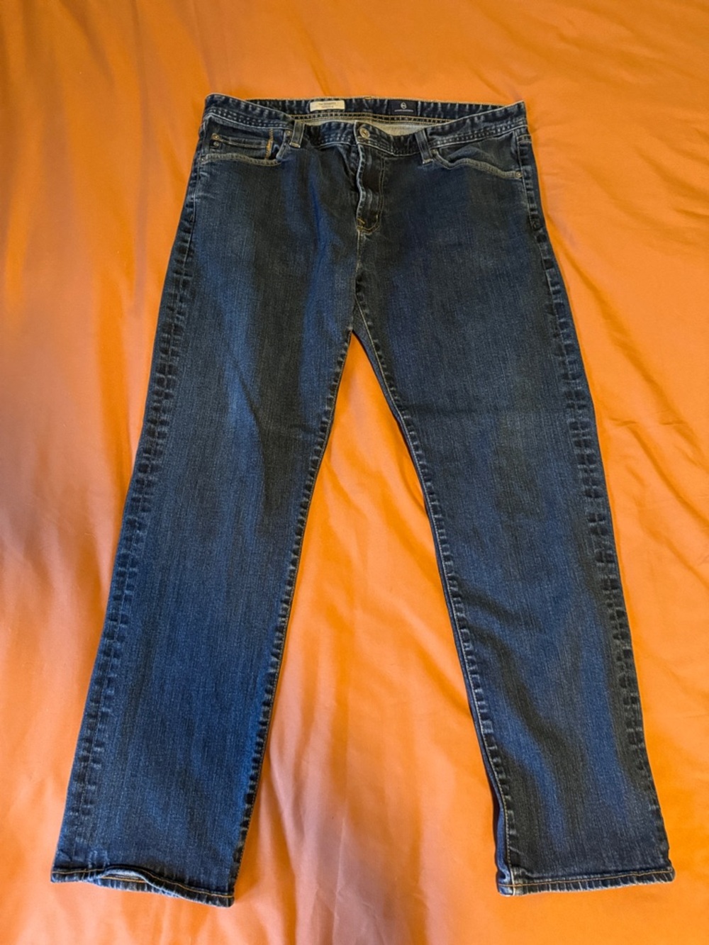 Ag Adriano Goldschmied Straight-Leg Jeans in Dark Indigo